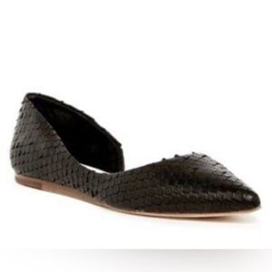 Matt Bernson snake embossed flats